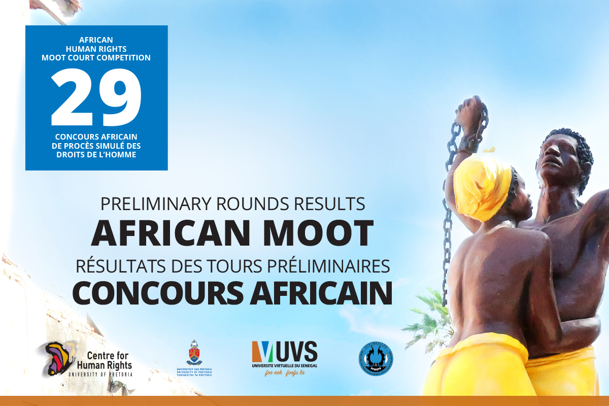 #AfricanMoot2020 Preliminary Rounds Results