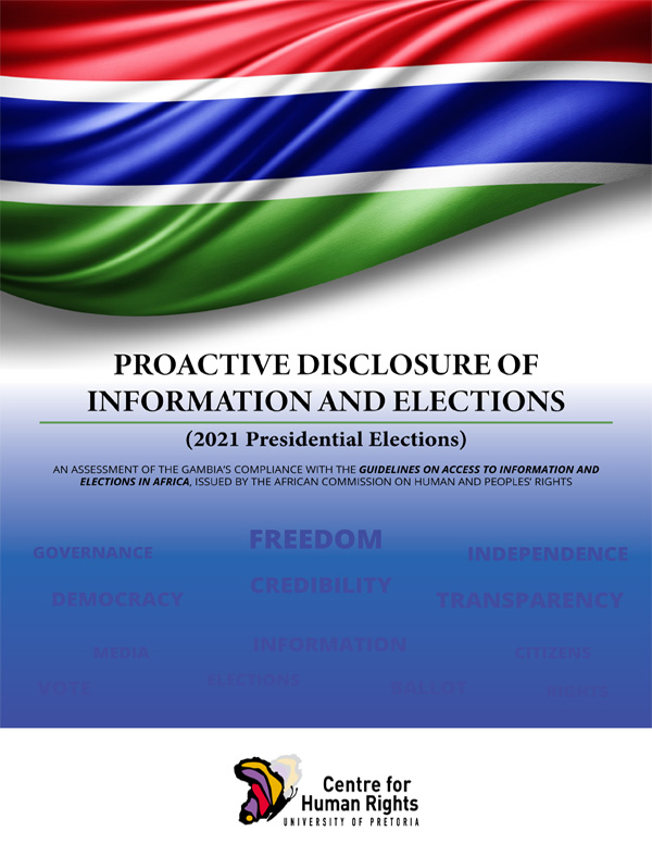 Proactiive Disclosure of Information During Elections Gambia