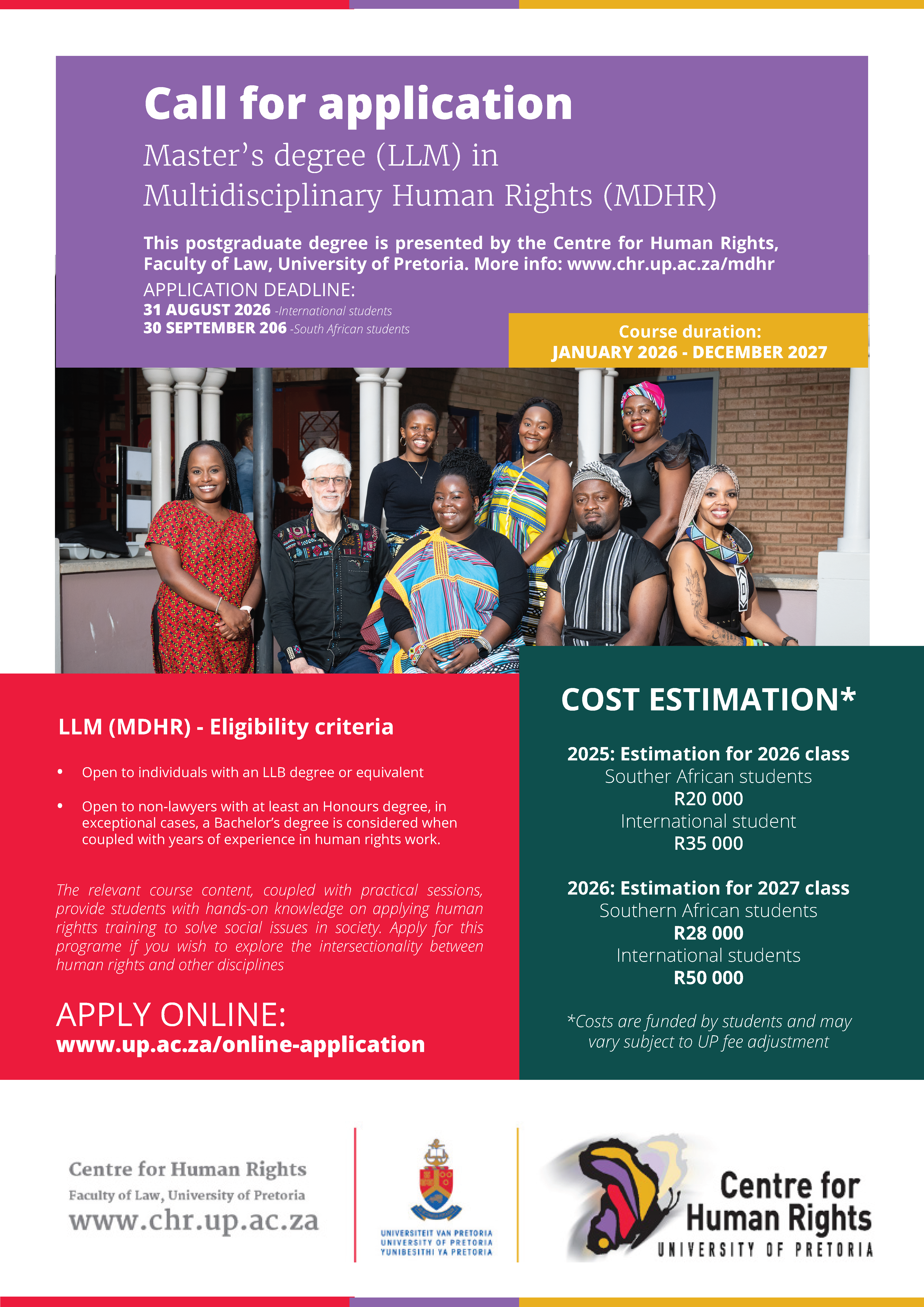 Call for Applications MDHR 01 April 2026