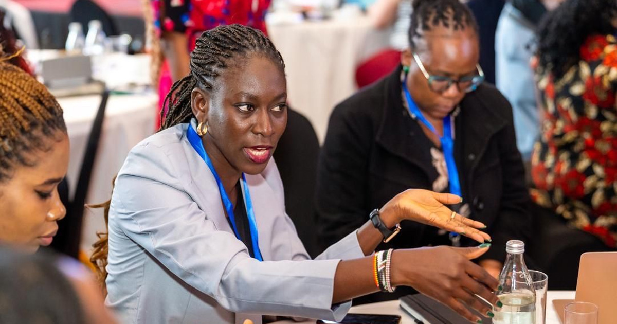 GC Africa Alumna Awa Gai at the conference Nairobi July 14 