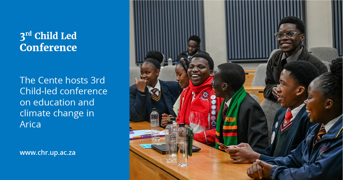 The Centre hosts a child-led conference on education and climate change in Africa