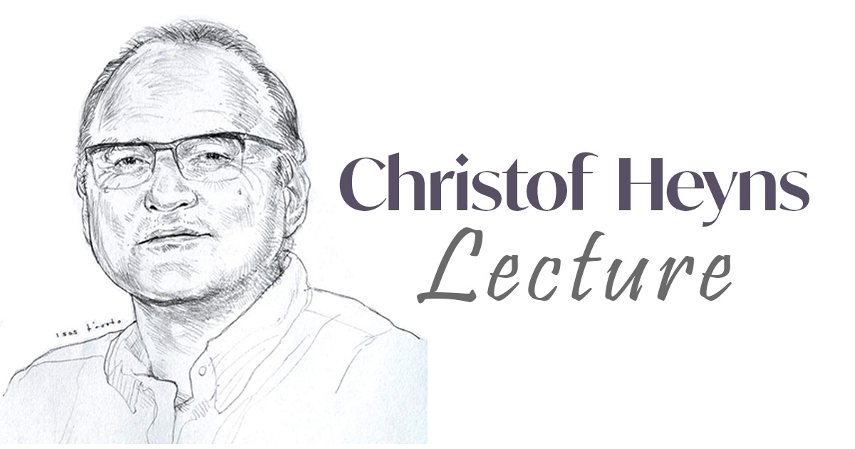 christof heyns memorial lecture