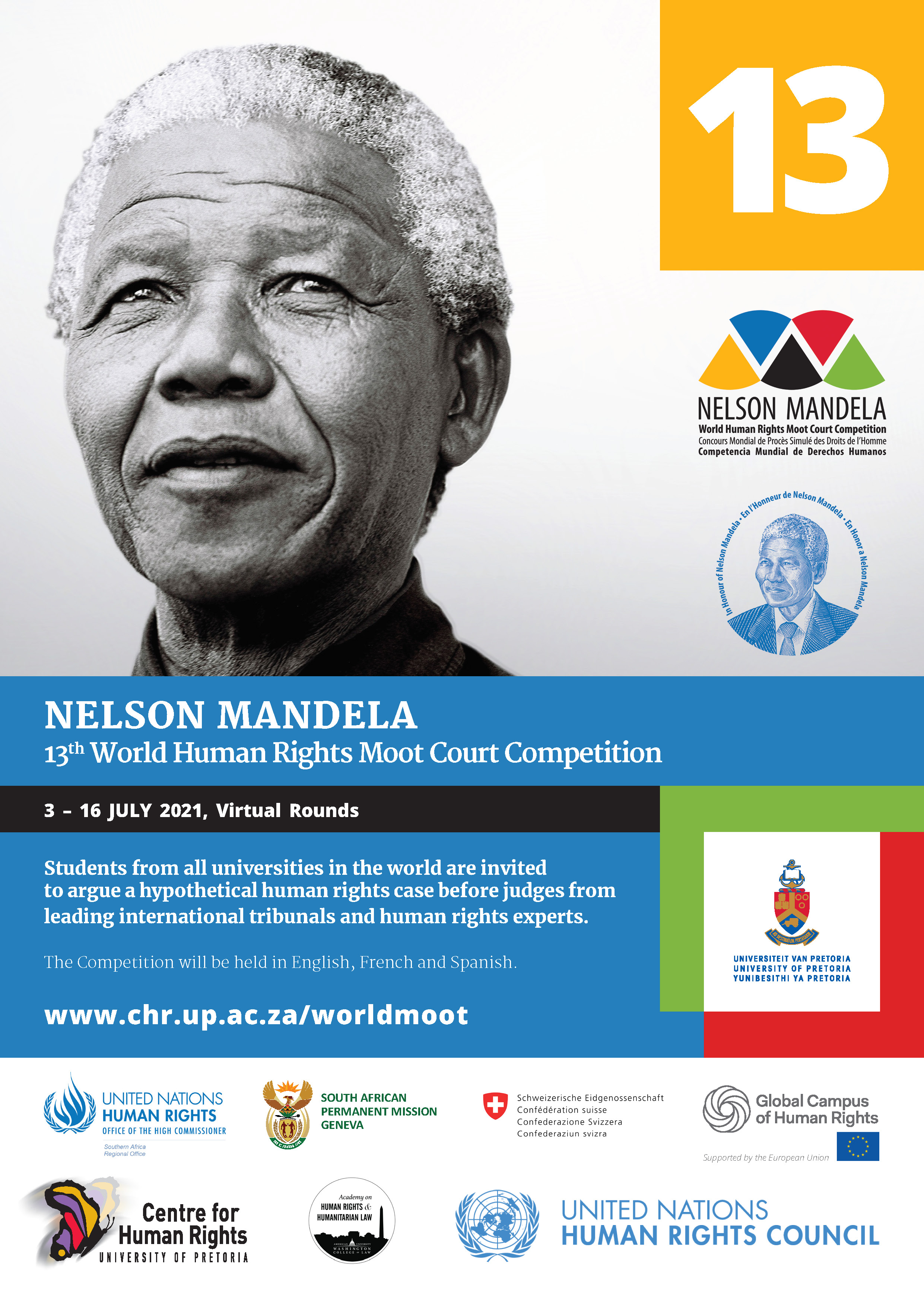 EN 13th Nelson Mandela World Human Rights Moot Court Competition Poster final