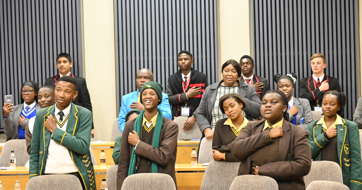 Participants from Child-led conference on children’s mental health is schools in Africa