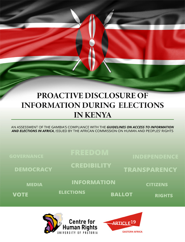 Proactiive Disclosure of Information During Elections Kenya