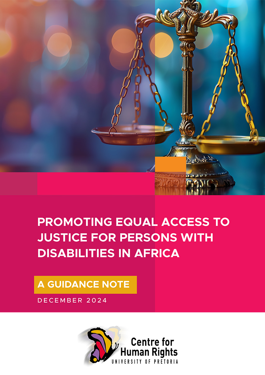 Guidance Note on access to justice for persons with disabilities in Africa