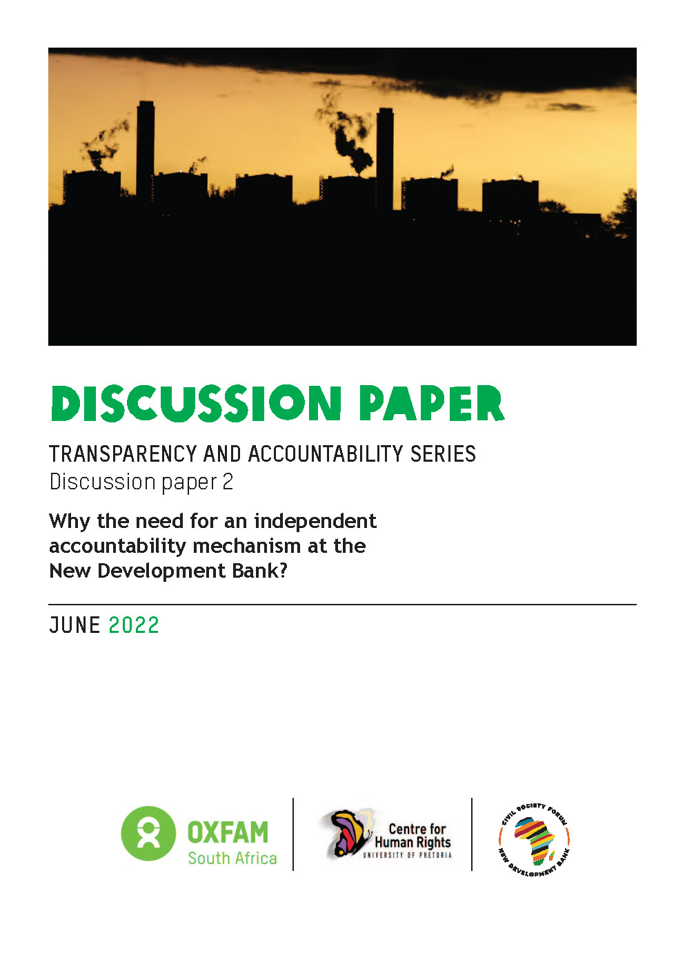 Transparency and Accountability Series Discussion Paper 2